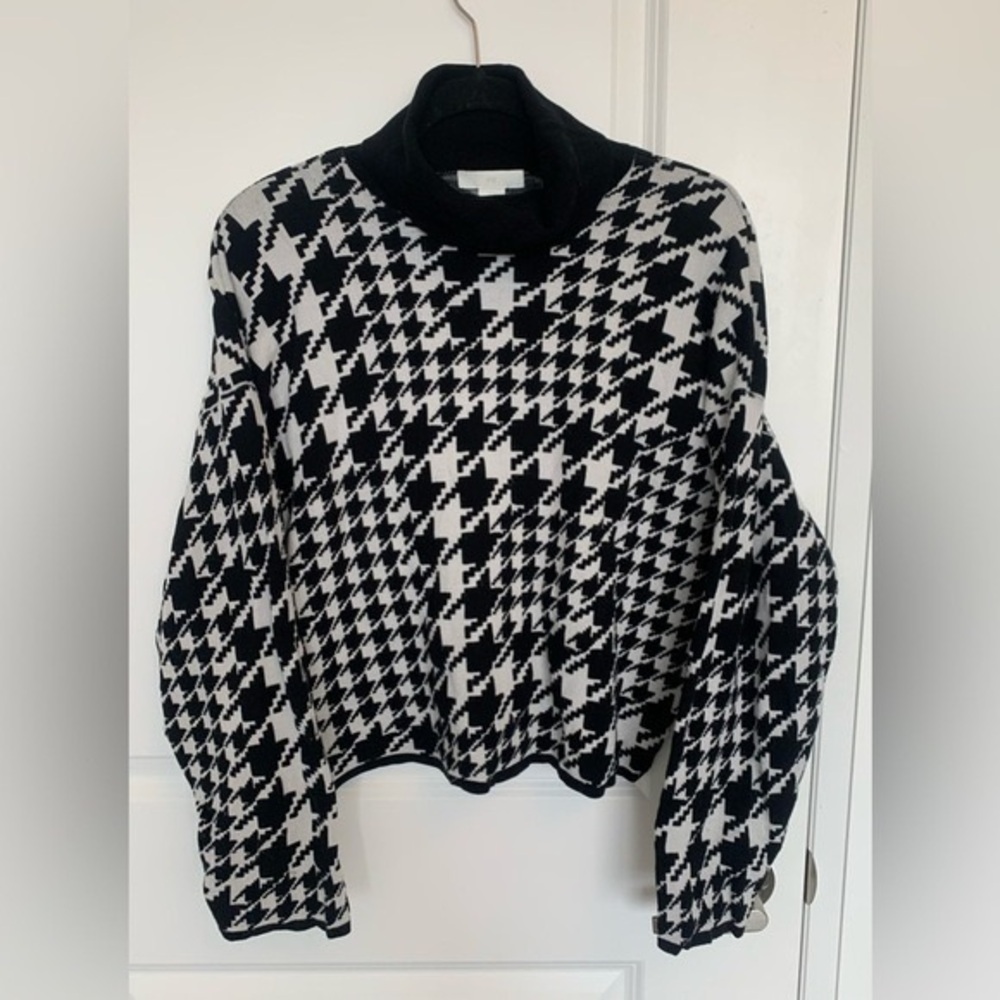 Checkered Turtleneck Sweater from  H & M